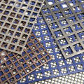 Square hole perforated metal